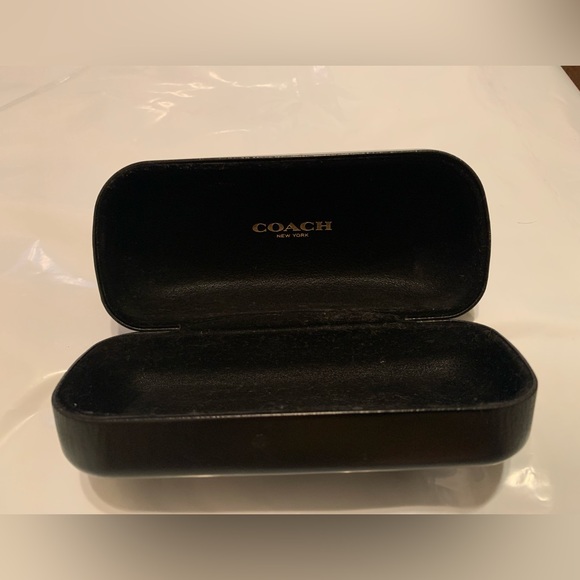 Coach Hard Leather Shell Eyeglass Case - Picture 3 of 6